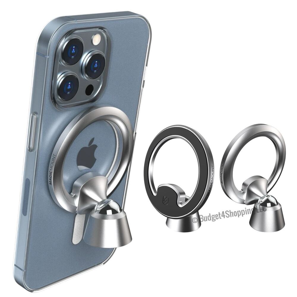 Scosche MagicMount Elite2 MEMSD-SP MagSafe Dash Mount 360° Magnetic Hold- Silver